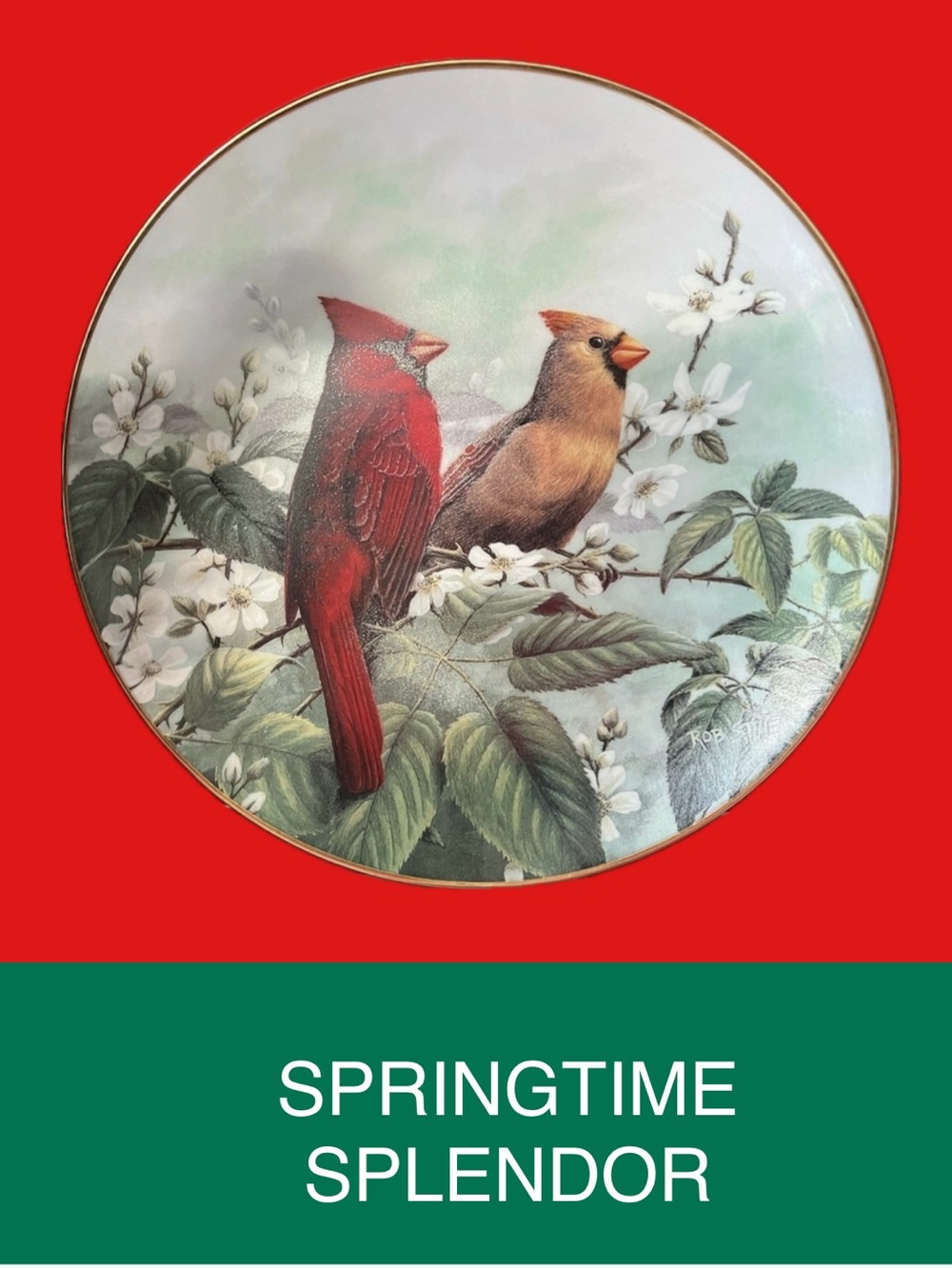 Collector Plate- Songbird Series